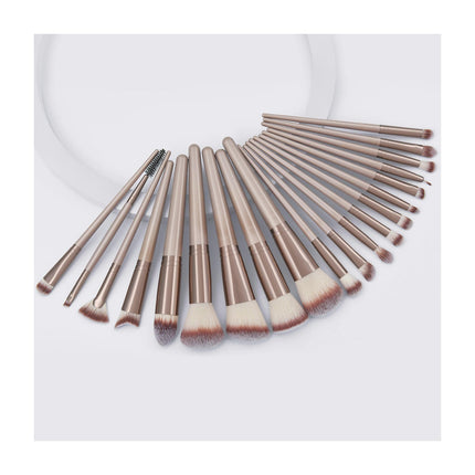 20Pcs Brushes Set Face Makeup Brushes Set Travel Make Up Brushes With Plastic Handle Softy Synthetic Fiber