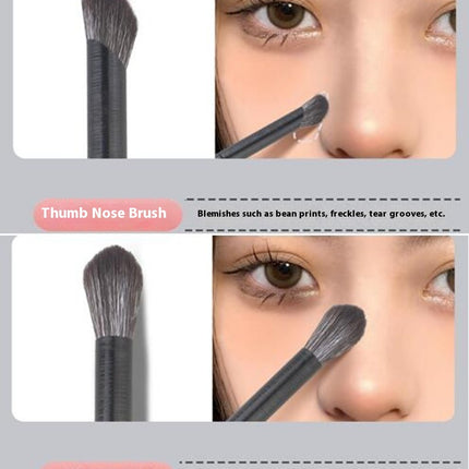 Eye Makeup Brush Set - 10Pieces Eyeshadow Brushes Eye Blending Brush Concealer - With Soft Synthetic Bristles