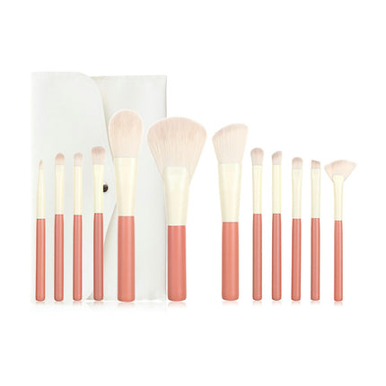 12Pcs Makeup Brushes Synthetic Makeup Brush Set Cosmetics Foundation Blending Blush Eyeliner Face Powder Brush