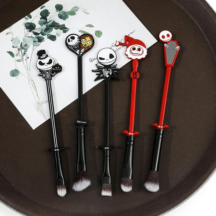 Makeup Brushes 5/10 pcs Halloween Jack Anime Makeup Brush Set Foundation Powder Brush For Foundation Blush