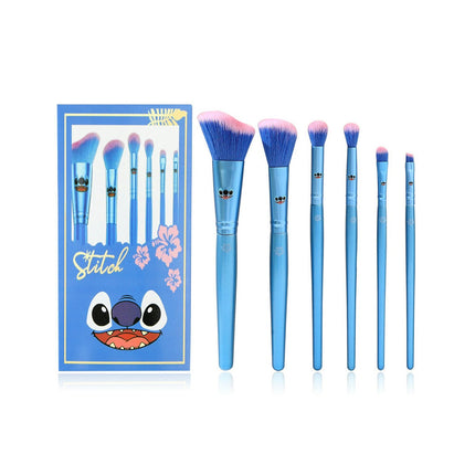 Stitch Make Up Brushes Set Including Cheek And Eye Brushes With Unique Wave Brush Hypoallergenic Bristles