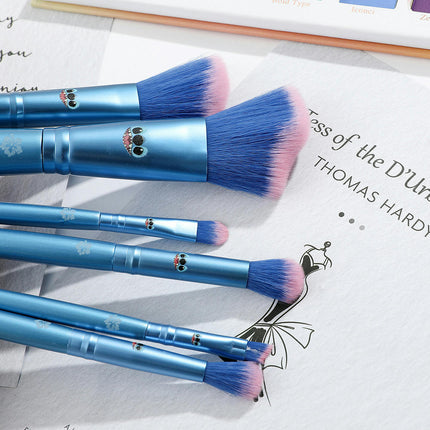 Stitch Make Up Brushes Set Including Cheek And Eye Brushes With Unique Wave Brush Hypoallergenic Bristles