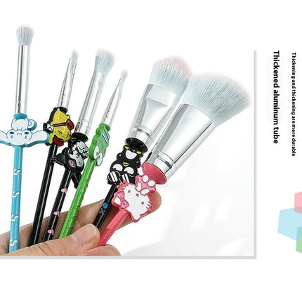 Cartoon Cat Makeup Brushes Cute Animal Designed Soft Makeup Brushes Set Cosmetic Tool Face Powder Blush Set