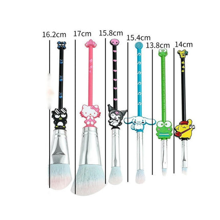 Cartoon Cat Makeup Brushes Cute Animal Designed Soft Makeup Brushes Set Cosmetic Tool Face Powder Blush Set