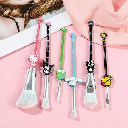 Cartoon Cat Makeup Brushes Cute Animal Designed Soft Makeup Brushes Set Cosmetic Tool Face Powder Blush Set