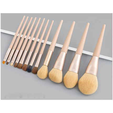 12 Pcs Professional Makeup Brush Set Premium Synthetic Face Kabuki Brush Kit Foundation Blush Powder Brushes Set