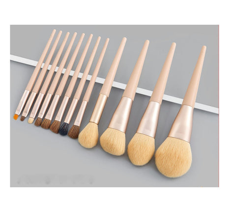 12 Pcs Professional Makeup Brush Set Premium Synthetic Face Kabuki Brush Kit Foundation Blush Powder Brushes Set