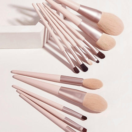 12 Pcs Professional Makeup Brush Set Premium Synthetic Face Kabuki Brush Kit Foundation Blush Powder Brushes Set