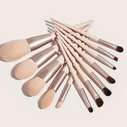 12 Pcs Professional Makeup Brush Set Premium Synthetic Face Kabuki Brush Kit Foundation Blush Powder Brushes Set