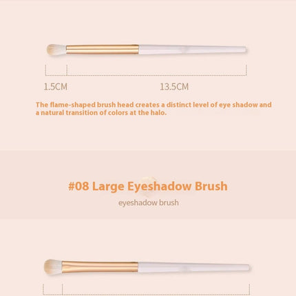 Premium Eye Shadow Eyebrows Concealer Foundation Makeup Brush Travel Makeup Set Cruelty-Free Synthetic Fiber Bristles