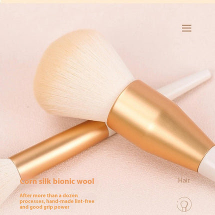 Premium Eye Shadow Eyebrows Concealer Foundation Makeup Brush Travel Makeup Set Cruelty-Free Synthetic Fiber Bristles