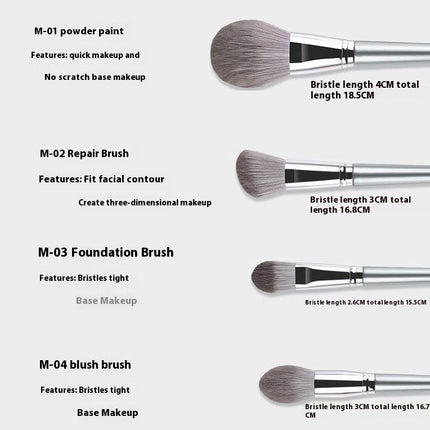 14 Pcs Premium Synthetic Makeup Brush Set Professional Eyeshadow Foundation Face Powder Blending Brushes Kit