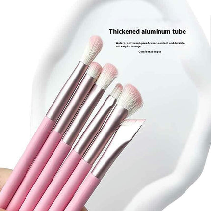 10 Pcs Soft Hair Makeup Brush Kit  - Synthetic Foundation Face Blush Concealer Eyeshadow Beauty Tool