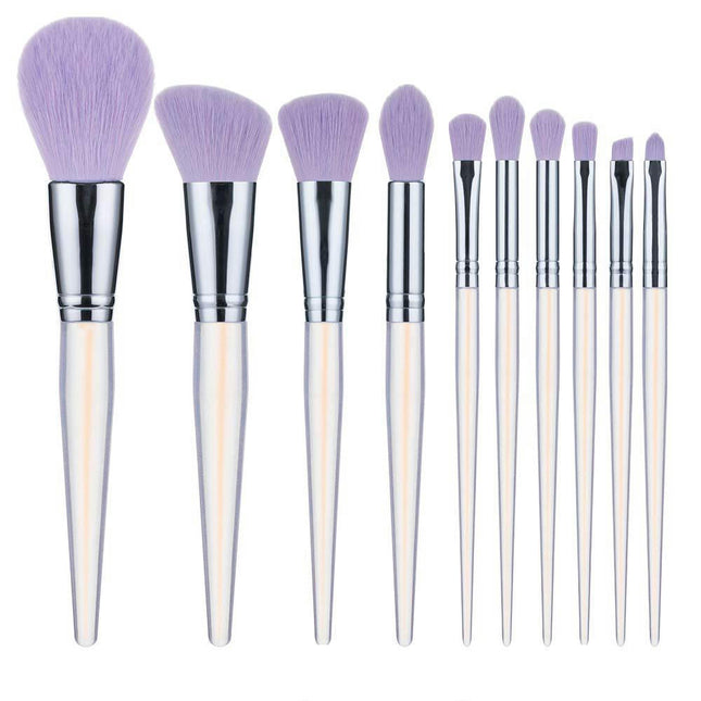 Pcs 10 Makeup Brushes Home Makeup Brush Makeup Face Brush Concealer Brush Acrylic Handle For Powder Contour