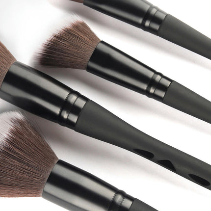 Hollow Shape Handle Makeup Brushes Set Natural Premium Synthetic Foundation Face Blending Makeup Brushes Set