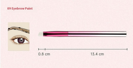 Makeup Brush 9Pieces Handle Makeup Brush for Concealer Foundation Eyeshadow Blush Easy to Carry Foundation Brushes