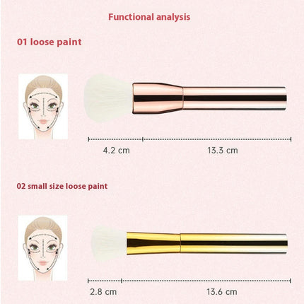 Makeup Brush 9Pieces Handle Makeup Brush for Concealer Foundation Eyeshadow Blush Easy to Carry Foundation Brushes