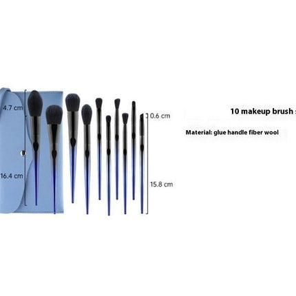 10pcs Makeup Brush Set Premium Synthetic Foundation Powder Concealers Blending Eye Shadows Face Make Up Brushes