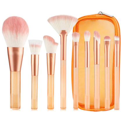 Travel Foundation Eyeshadow Concealers Contouring Blending Brushes Professional Synthetic Bristles Make Up Brushe