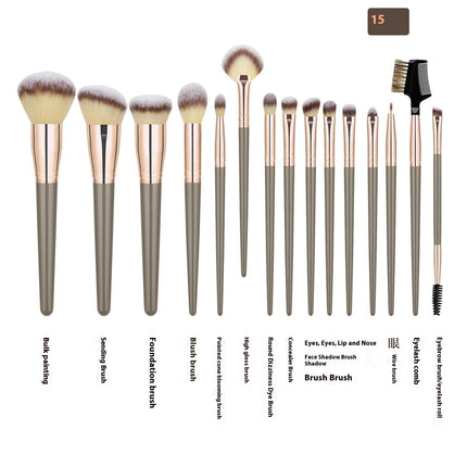 Makeup Brush Set 15 Pcs Makeup Brushes Synthetic Make Up Brushes Professional Face Powder Blending Brush Kit