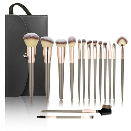 Makeup Brush Set 15 Pcs Makeup Brushes Synthetic Make Up Brushes Professional Face Powder Blending Brush Kit