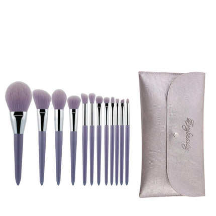 Makeup Brushes Kit Foundation Eye Shadows Makeup 12 Piece for Eye Face Liquid Cream Cosmetics Brushes Kit Travel Set