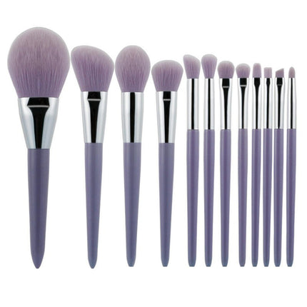 Makeup Brushes Kit Foundation Eye Shadows Makeup 12 Piece for Eye Face Liquid Cream Cosmetics Brushes Kit Travel Set