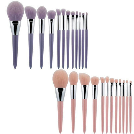 Makeup Brushes Kit Foundation Eye Shadows Makeup 12 Piece for Eye Face Liquid Cream Cosmetics Brushes Kit Travel Set