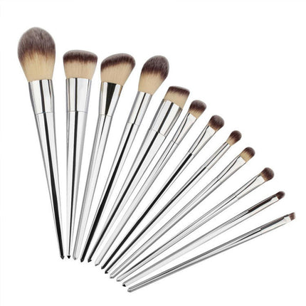 7/12 PCS Professional Eye shadow Concealer Eyebrow Foundation Powder Liquid Cream Blending Brushes Set