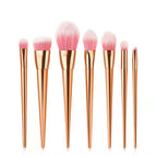 7 plating rose gold makeup brushes