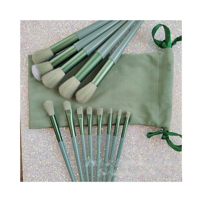 13 Pcs Makeup Brushes Set with Bag, Premium Synthetic Powder Blush Concealers Eye Shadow Eyeliner Make Up Brushes