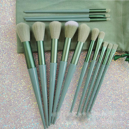 13 Pcs Makeup Brushes Set with Bag, Premium Synthetic Powder Blush Concealers Eye Shadow Eyeliner Make Up Brushes