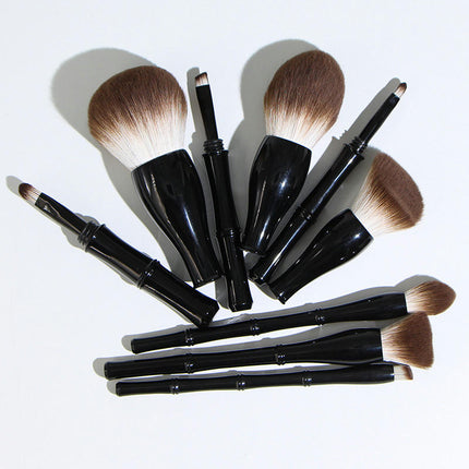 2 in 1 Makeup Brush Set Or Foundation Blending Blush Concealer Eye Shadow Cruely-Free Synthetic Fiber Bristles