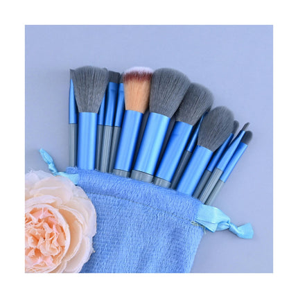 13 Pcs Makeup Brushes Set Foundation Powder Concealer Blush Eyebrow Brush Make Up Brush Set With Cloth Bag