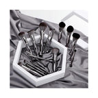 Silver makeup brush