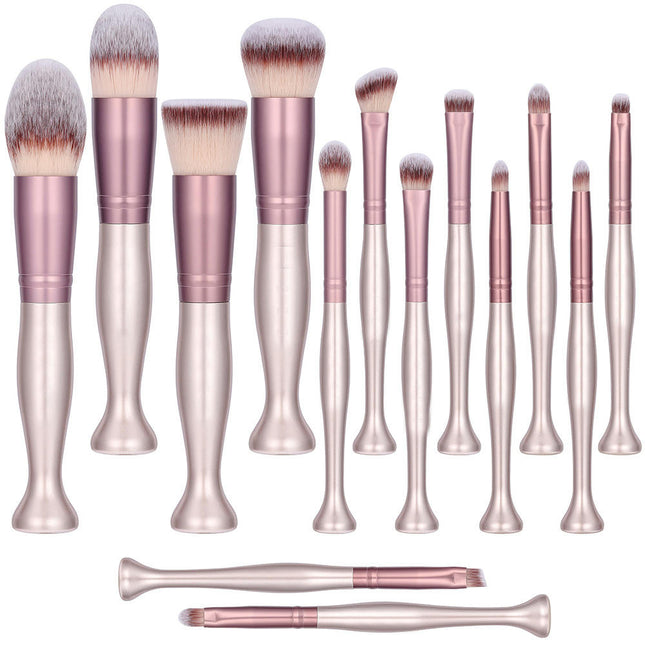 14 Pcs Professional Makeup Brush Set Premium Synthetic Face Foundation Concealers Makuk Up Brushes Set Travel