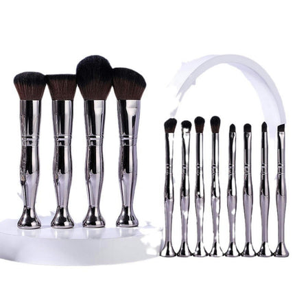 12 Pcs Professional Makeup Brush Set Premium Synthetic Face Foundation Concealers Makuk Up Brushes Set