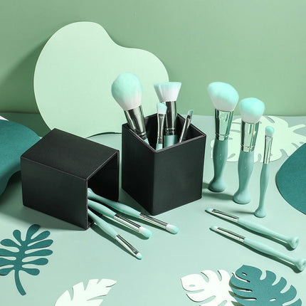 12 Pcs Imitation Ceramic Professional Makeup Brush Set Premium Synthetic Face Foundation Concealers Makuk Up Brushes Set