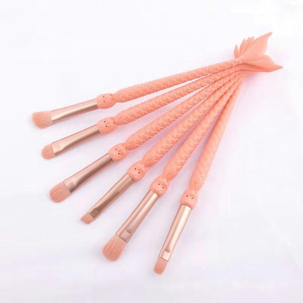 Ladies Makeup Brushes Suits10 pcs Makeup Brush Eye Shadows Brush Mermaid Tail Blush Brush Foundation Brush