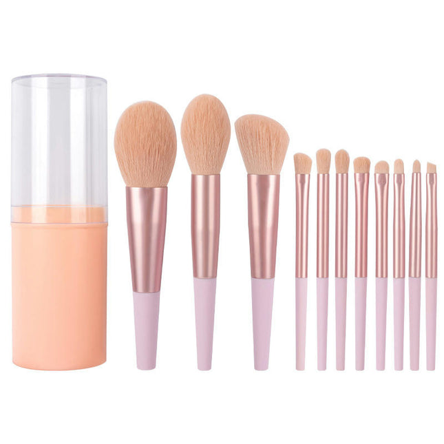 Make Up Brushes Set With Storage Bucket 11PCS Professional Makeup Brush Set For Foundation Powder and Eyeshadow