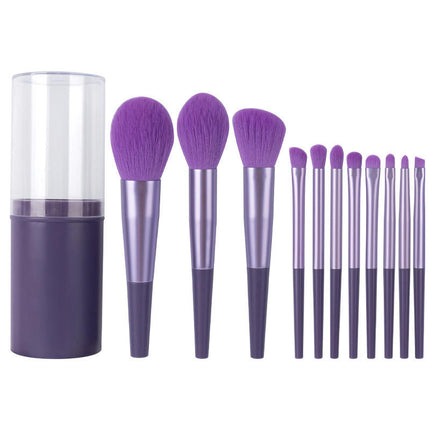 Make Up Brushes Set With Storage Bucket 11PCS Professional Makeup Brush Set For Foundation Powder and Eyeshadow