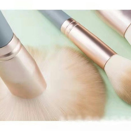 Makeup Brush Set 10pcs For Foundation Blending Blush Concealer Eye Shadow Cruely-Free Synthetic Fiber Bristles