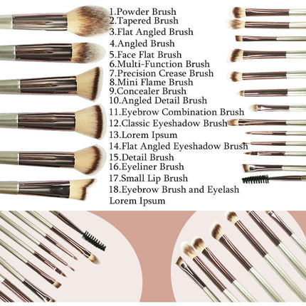 Makeup Brushes with 4 Pcs Powder Puff  Professional Face Powder Eye Make Up Brushes Set Cosmetic Brushes