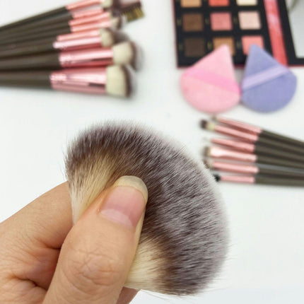 15Pcs Makeup Brush Set Foundation Brush Blending Brush Synthetic Hair Powder Brushes Fan Brushes  Eye Brushes Set with Bag