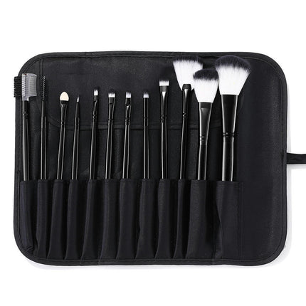 Super Soft Makeup Application Tool Brush Combination 12-Piece Set Suitable for Beginners with a Portable Storage Bag