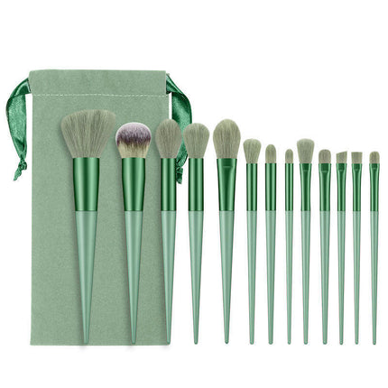 13 Pcs Makeup Brushes Makeup Brushes Set Premium Synthetic Powder Blush Concealers Shadow Make Up Brushes With A Makeup Bag