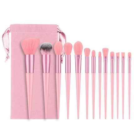 13 Pcs Makeup Brushes Makeup Brushes Set Premium Synthetic Powder Blush Concealers Shadow Make Up Brushes With A Makeup Bag