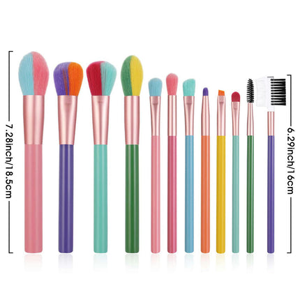 Makeup Brushes 12Pcs Makeup Brush Set Professtional Brushes  Soft Synthetic Hairs For Concealer Brushes Blending