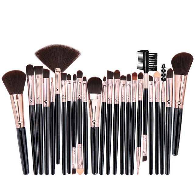 25Pcs Makeup Brush Set Foundation Eyeshadow Blush Brush Blending Concealers Face Powder Eye Make Up Brushes Comes