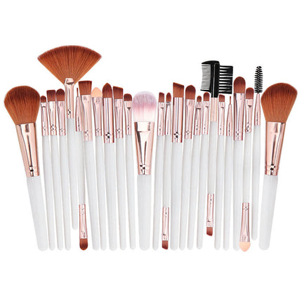 25Pcs Makeup Brush Set Foundation Eyeshadow Blush Brush Blending Concealers Face Powder Eye Make Up Brushes Comes